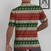 Knitted Merry Christmas Print Pattern Untucked Shirts-grizzshop