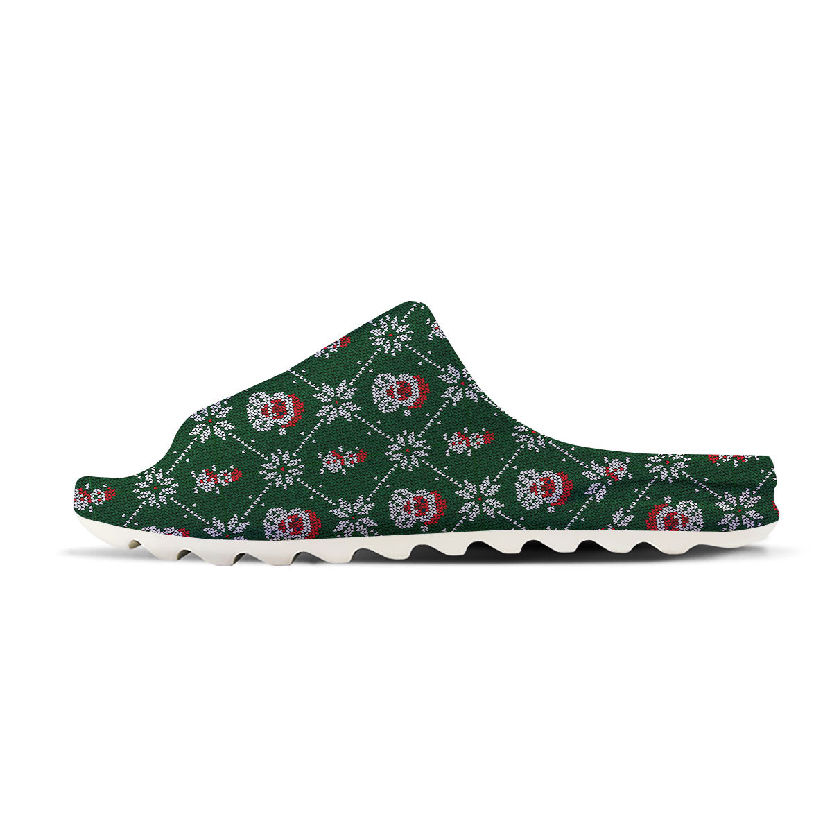 Knitted Santa Claus Print Pattern Sandals-grizzshop
