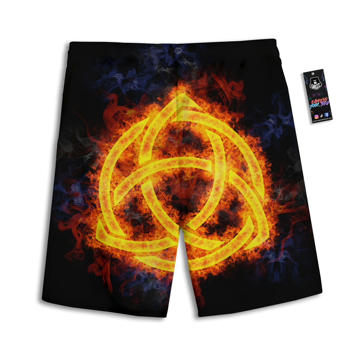 Maple Leaves Print Pattern Men's Athletic Shorts