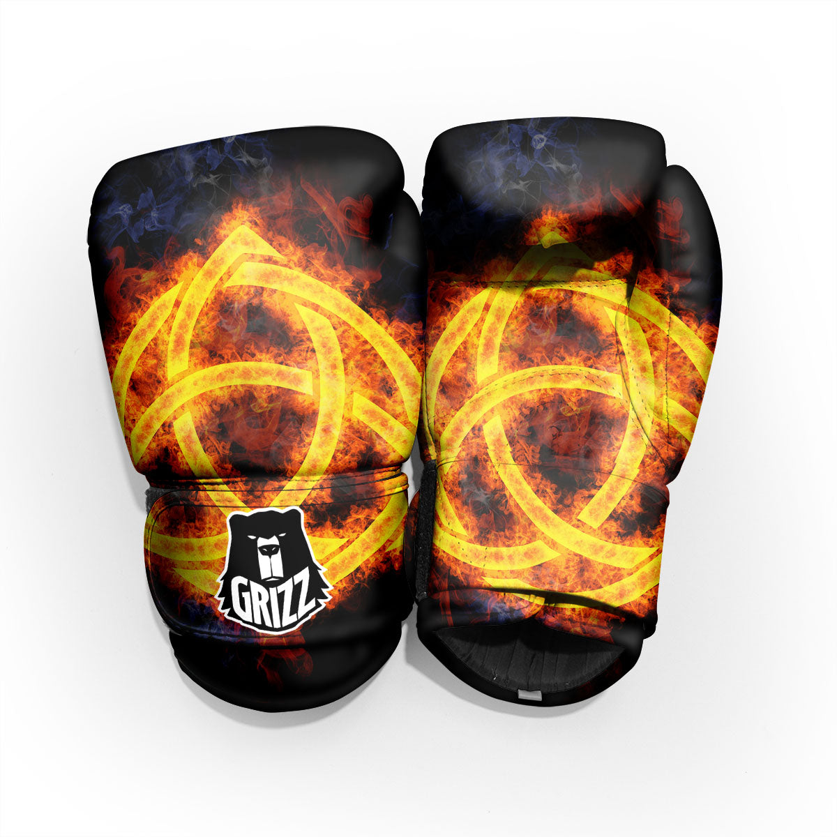 Knot Fire Celtic Print Pro Boxing Glove