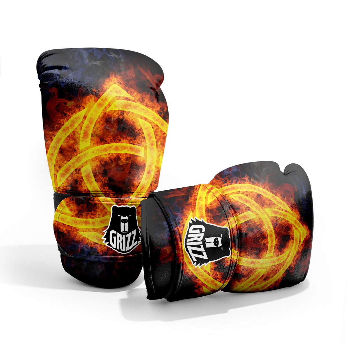 Knot Fire Celtic Print Pro Boxing Glove