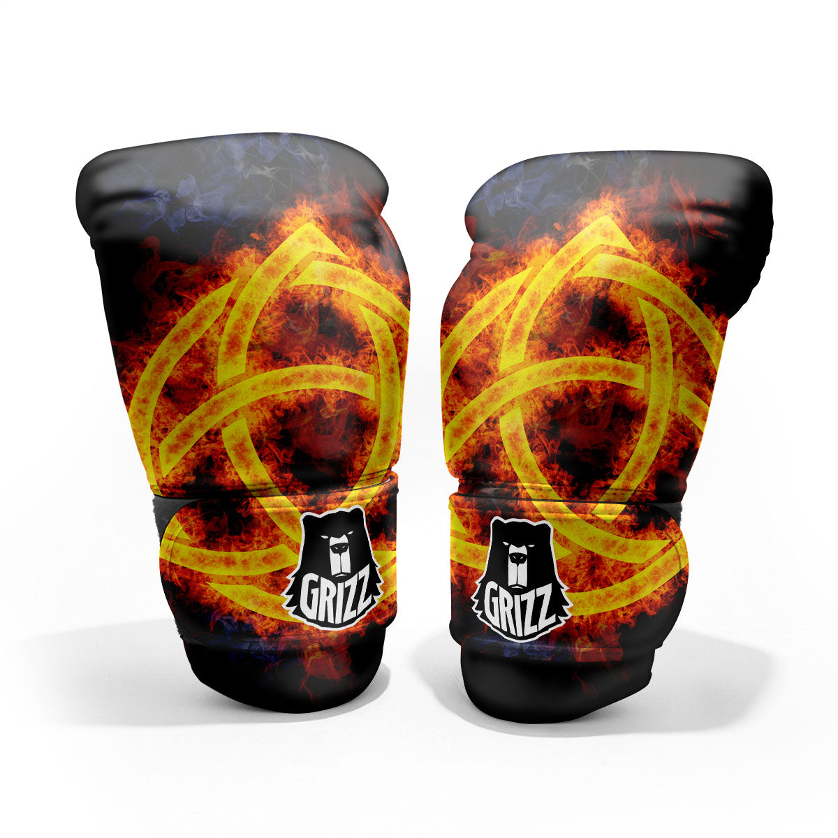 Knot Fire Celtic Print Pro Boxing Glove