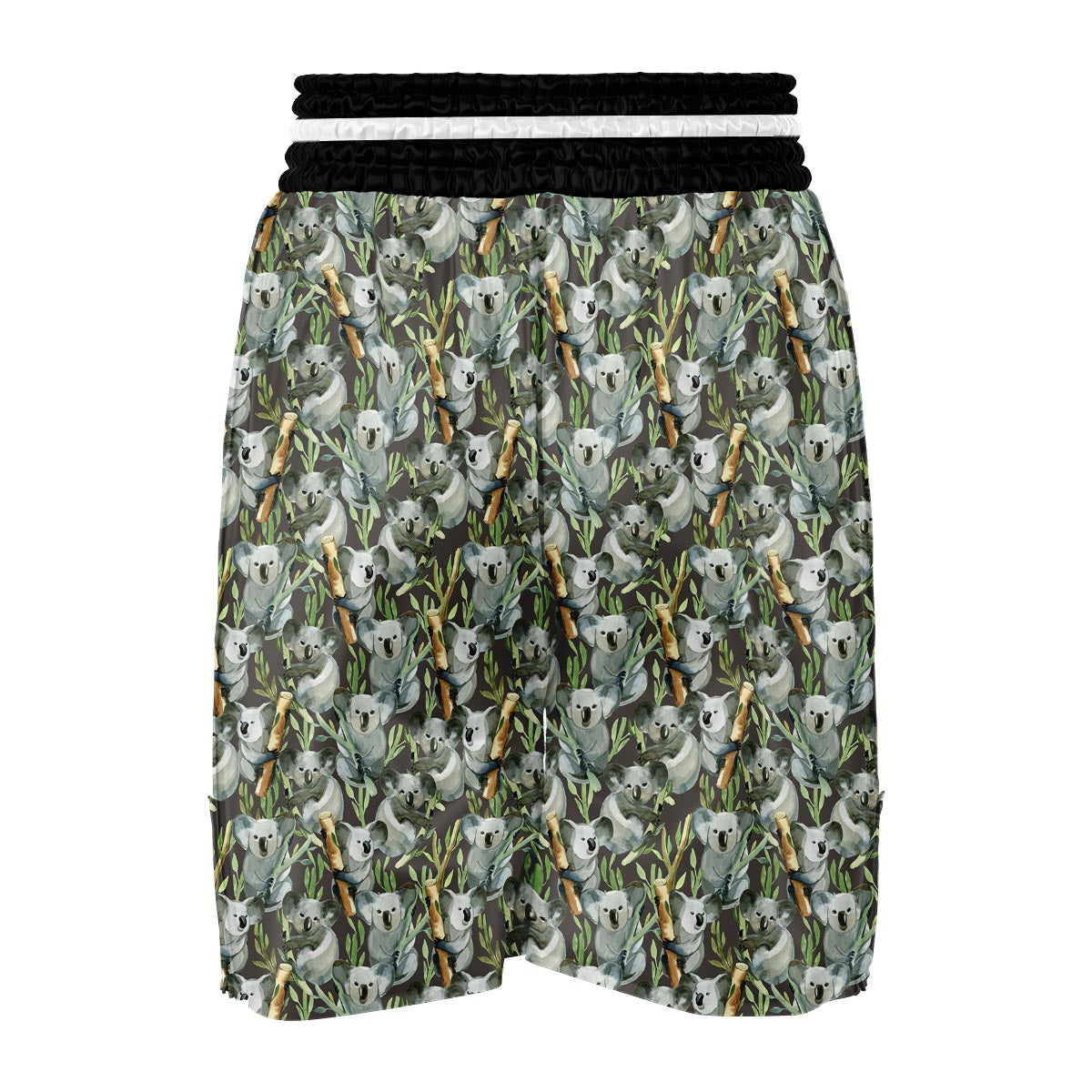 Koala Bamboo Pattern Print Boxing Shorts-grizzshop