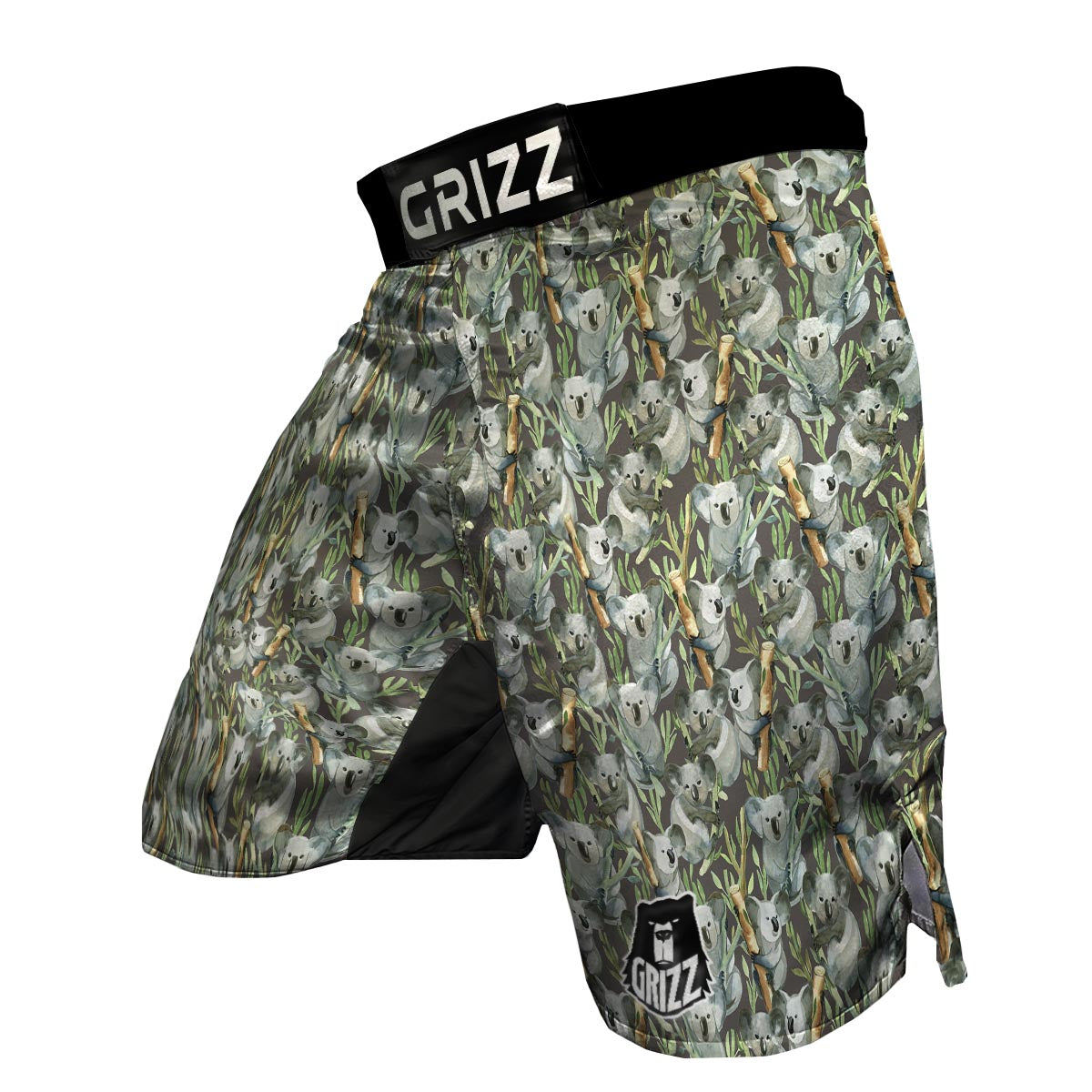 Koala Bamboo Pattern Print MMA Shorts-grizzshop