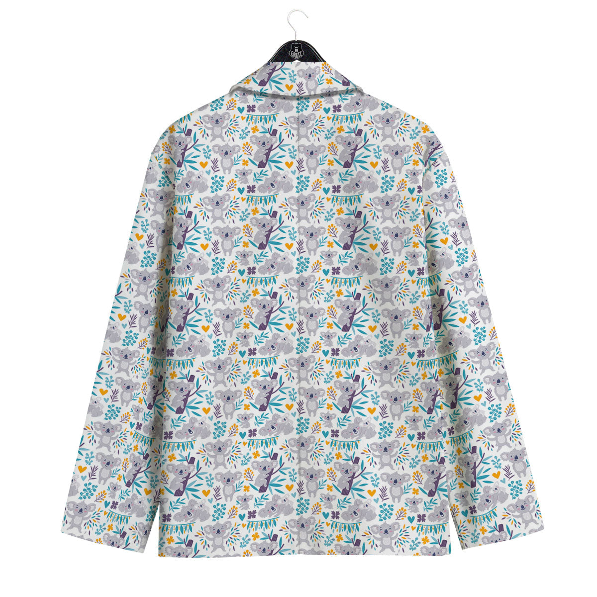 Koala Cartoon Print Pattern Men's Sport Coat-grizzshop