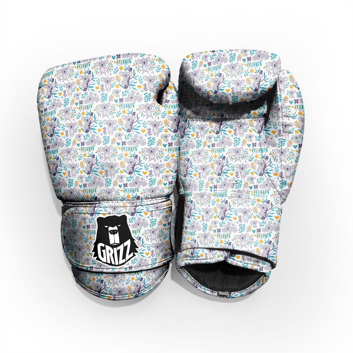 Koala Cartoon Print Pattern Pro Boxing Glove