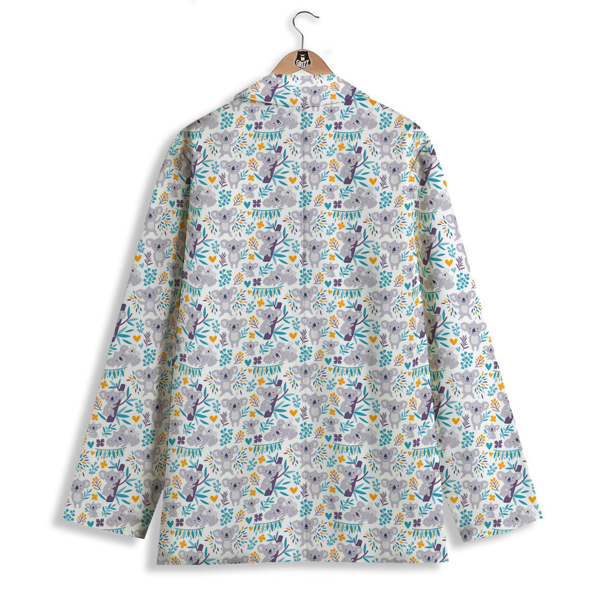 Koala Cartoon Print Pattern Women's Blazer-grizzshop