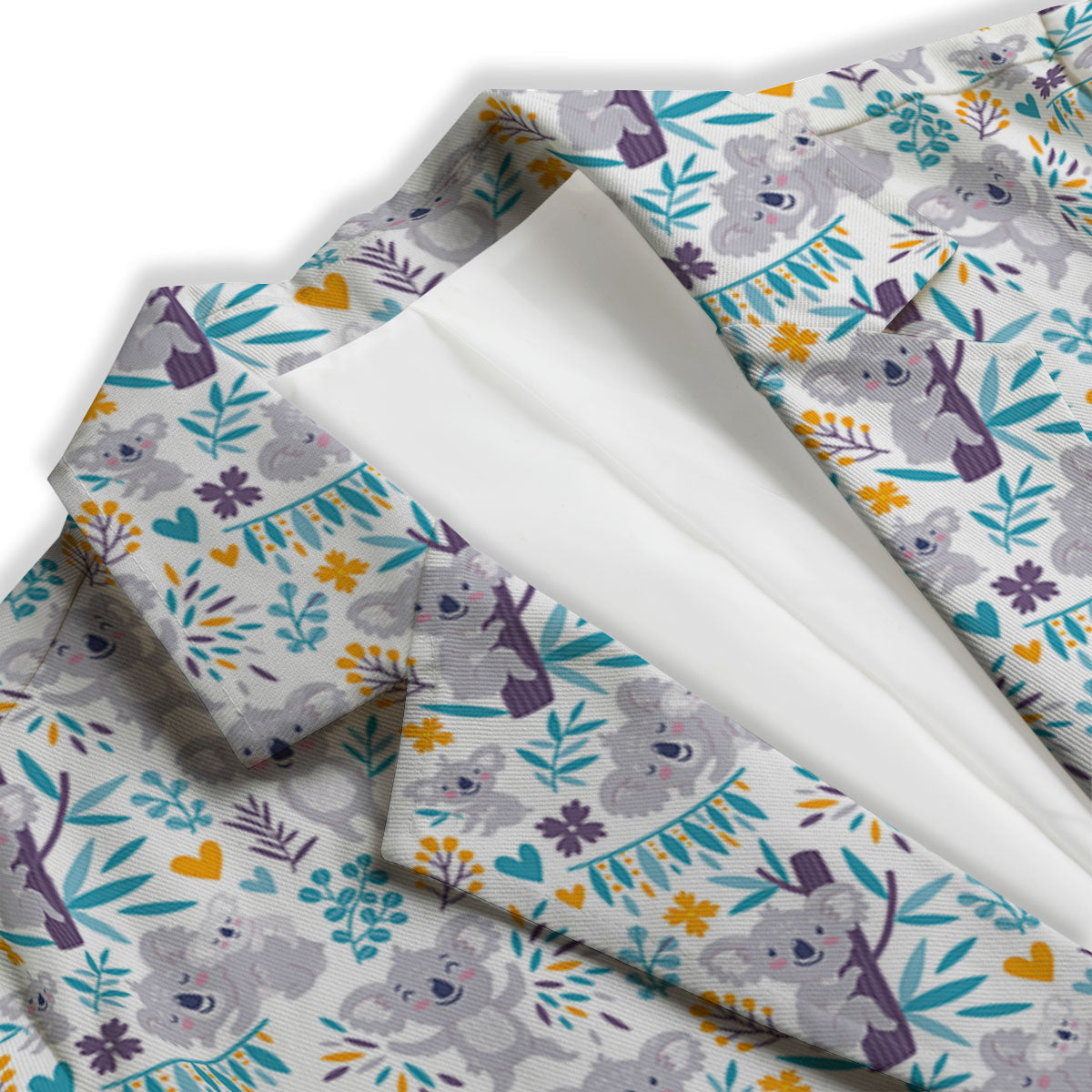 Koala Cartoon Print Pattern Women's Blazer-grizzshop