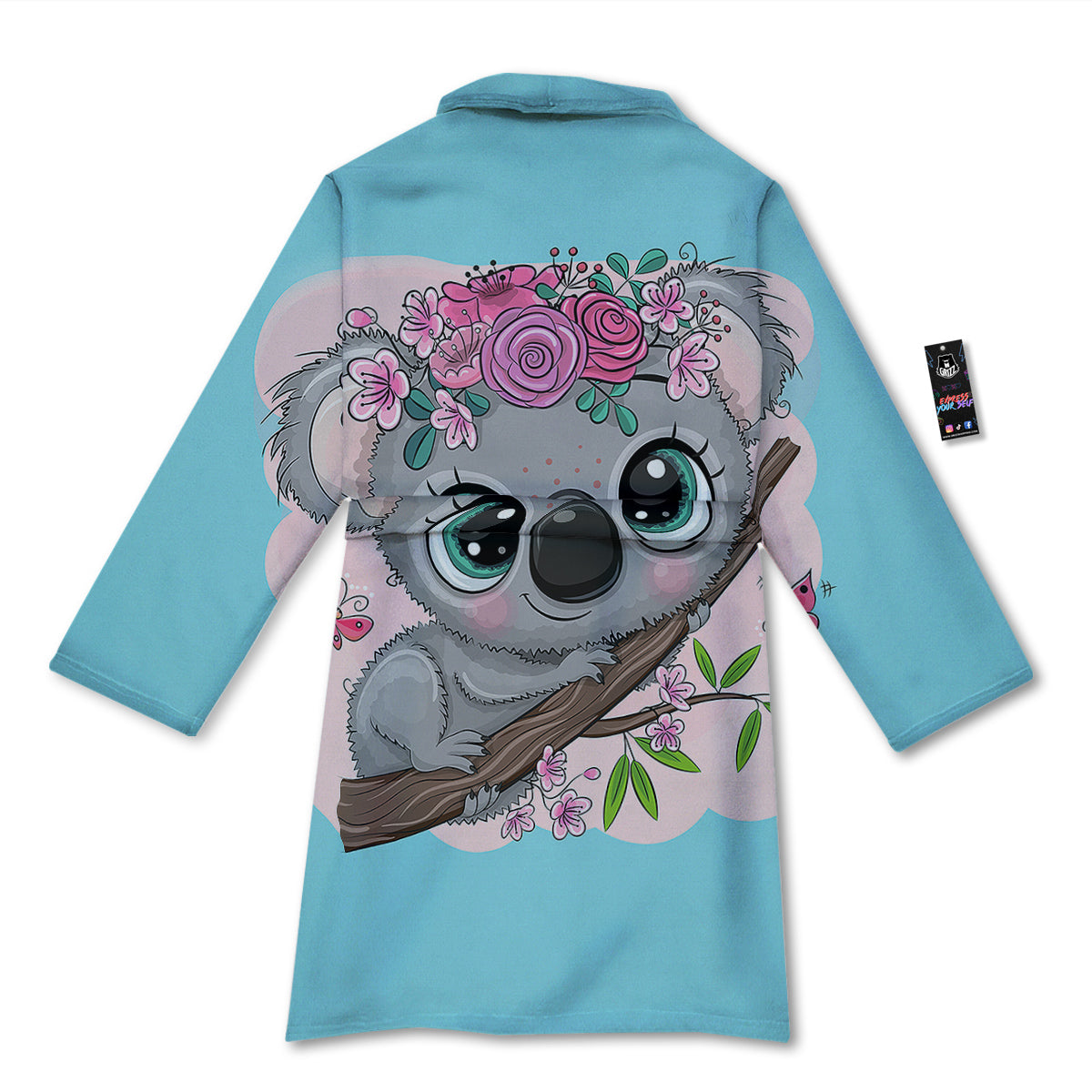 Koala Cute Print Bathrobe-grizzshop