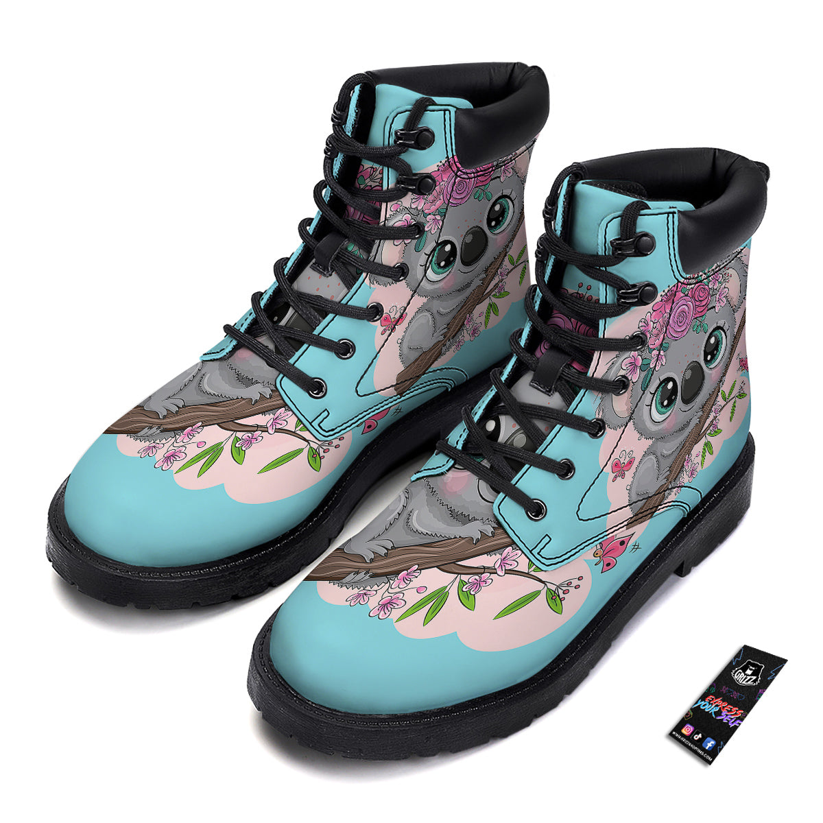Koala Cute Print Boots-grizzshop