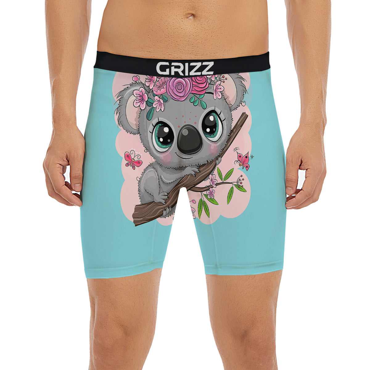 Koala Cute Print Boxer Briefs-grizzshop