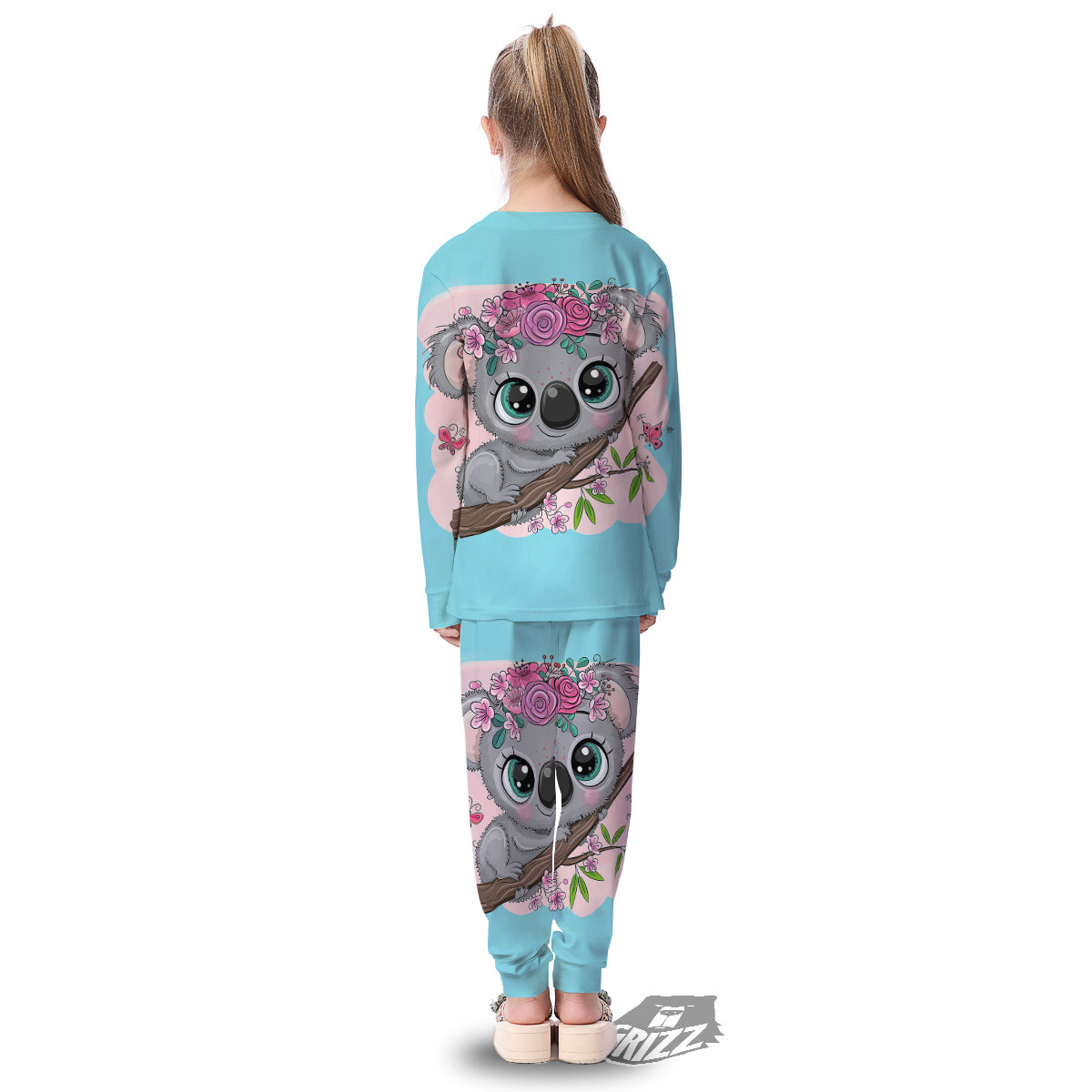 Koala Cute Print Kid's Pajamas-grizzshop