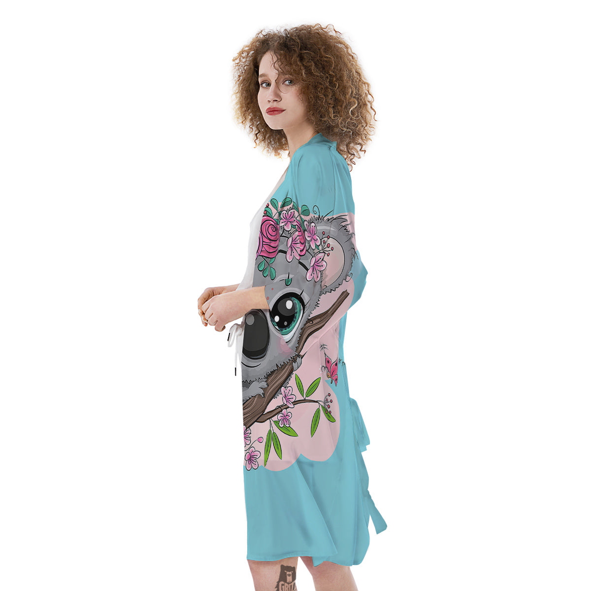 Koala Cute Print Kimono-grizzshop