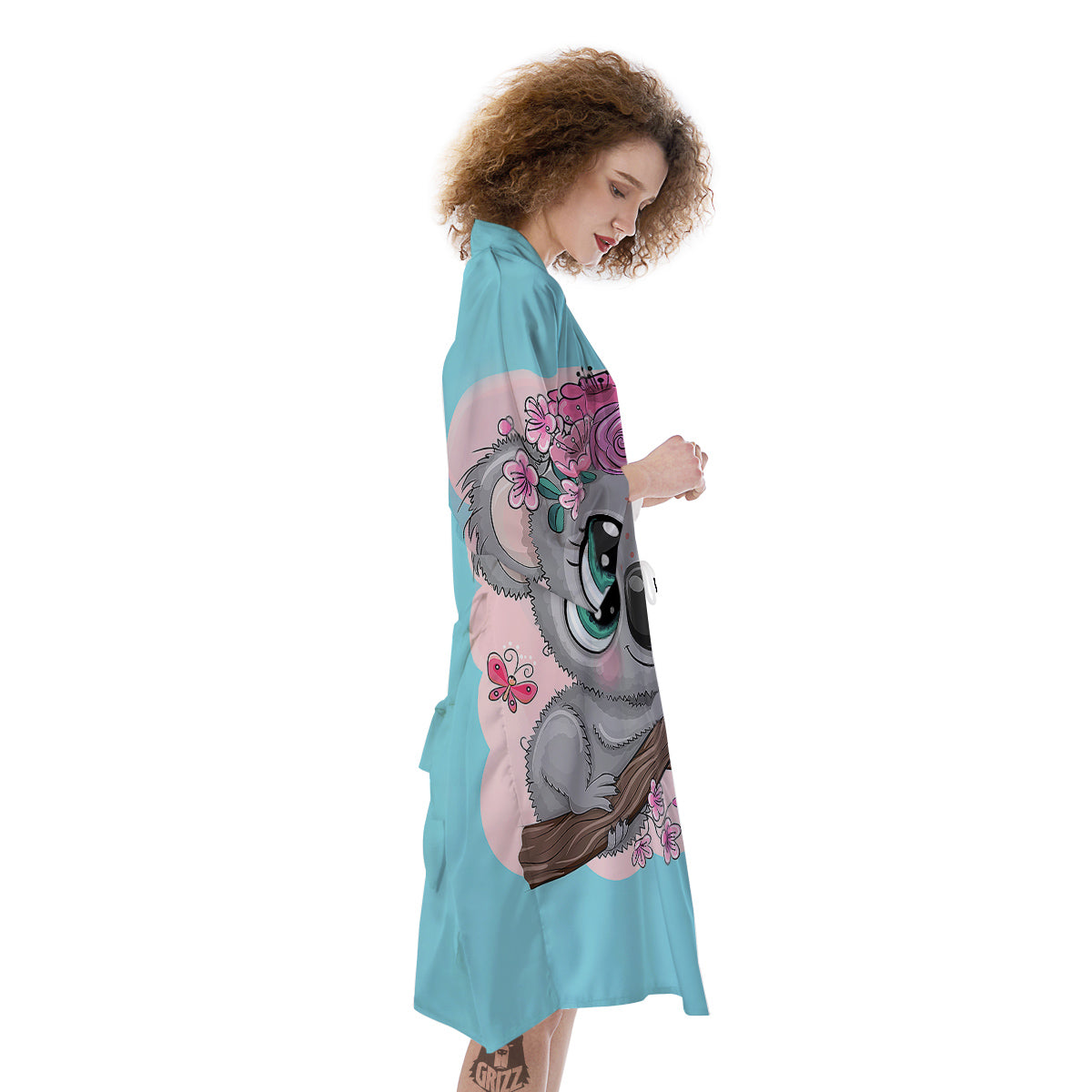 Koala Cute Print Kimono-grizzshop