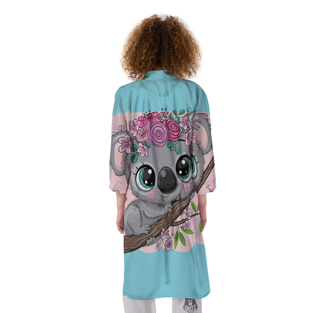 Koala Cute Print Kimono-grizzshop