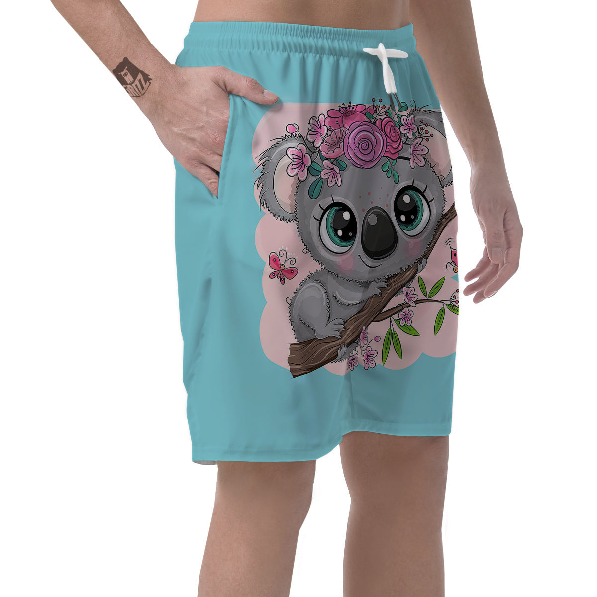 Koala Cute Print Men's Shorts-grizzshop
