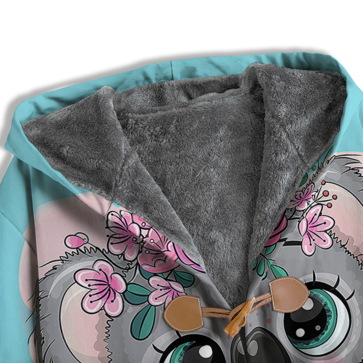 Koala Cute Print Men's Windbreaker Jacket-grizzshop