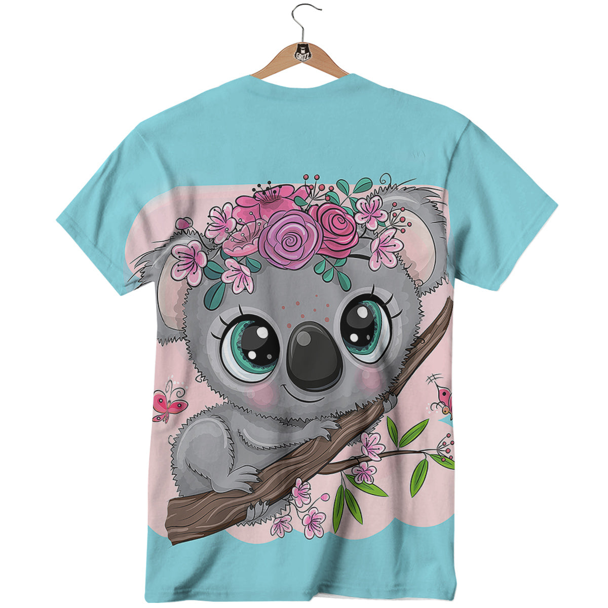 Koala Cute Print T-Shirt-grizzshop