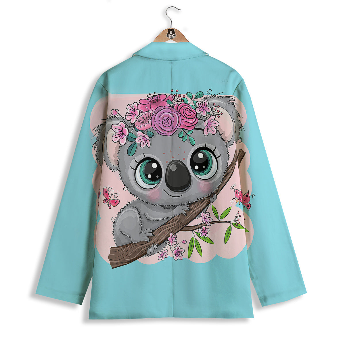 Koala Cute Print Women's Blazer-grizzshop