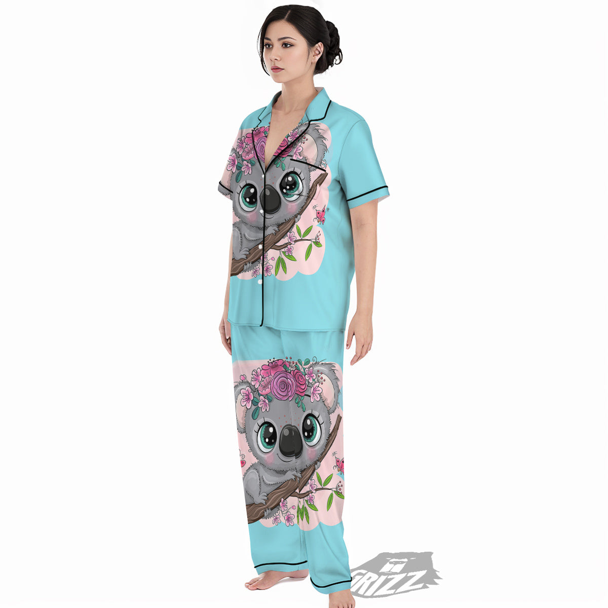 Koala Cute Print Women's Pajamas Set-grizzshop