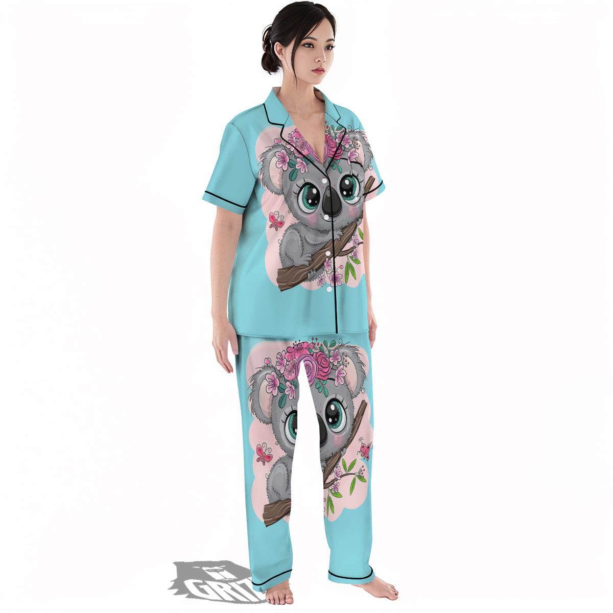 Koala Cute Print Women's Pajamas Set-grizzshop
