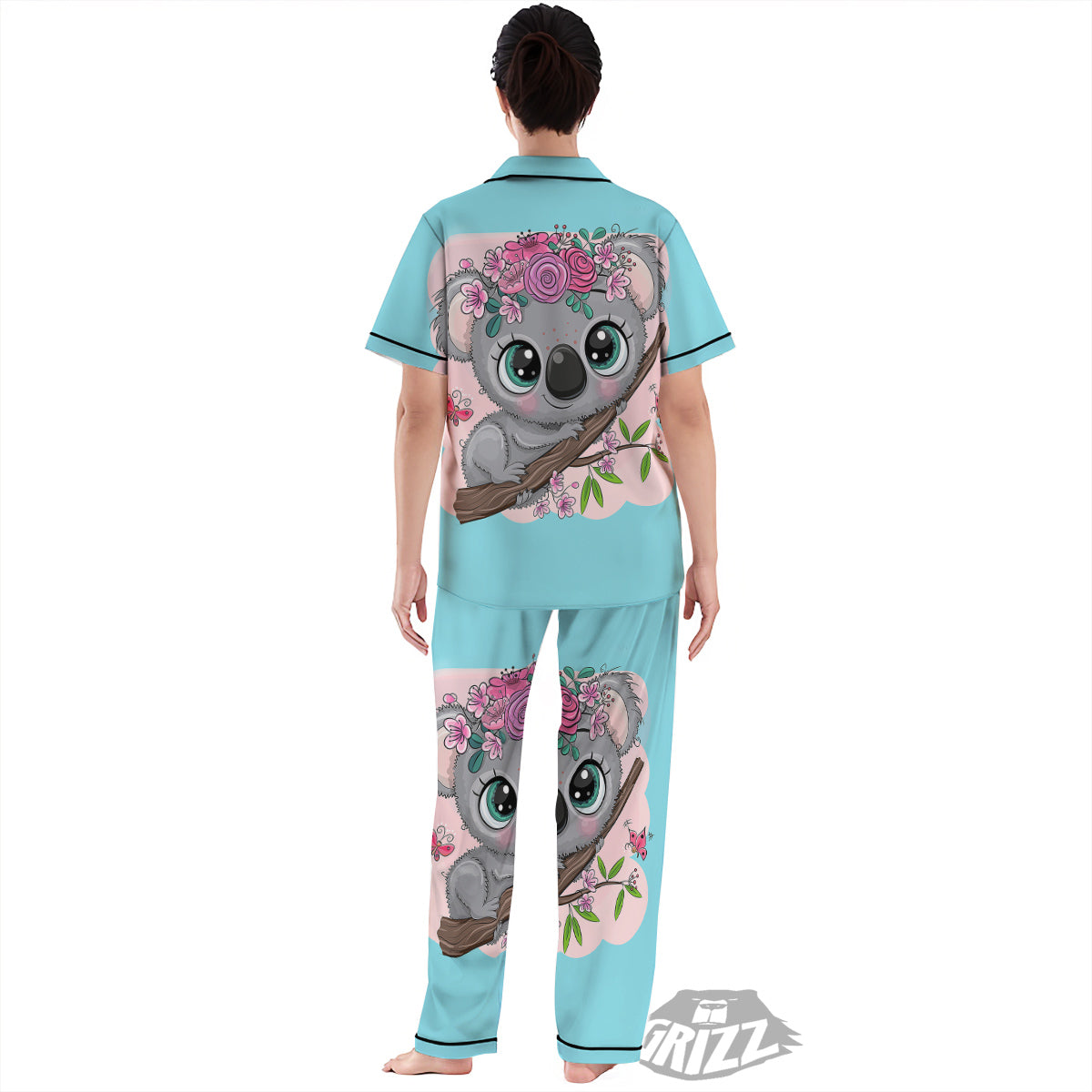 Koala Cute Print Women's Pajamas Set-grizzshop