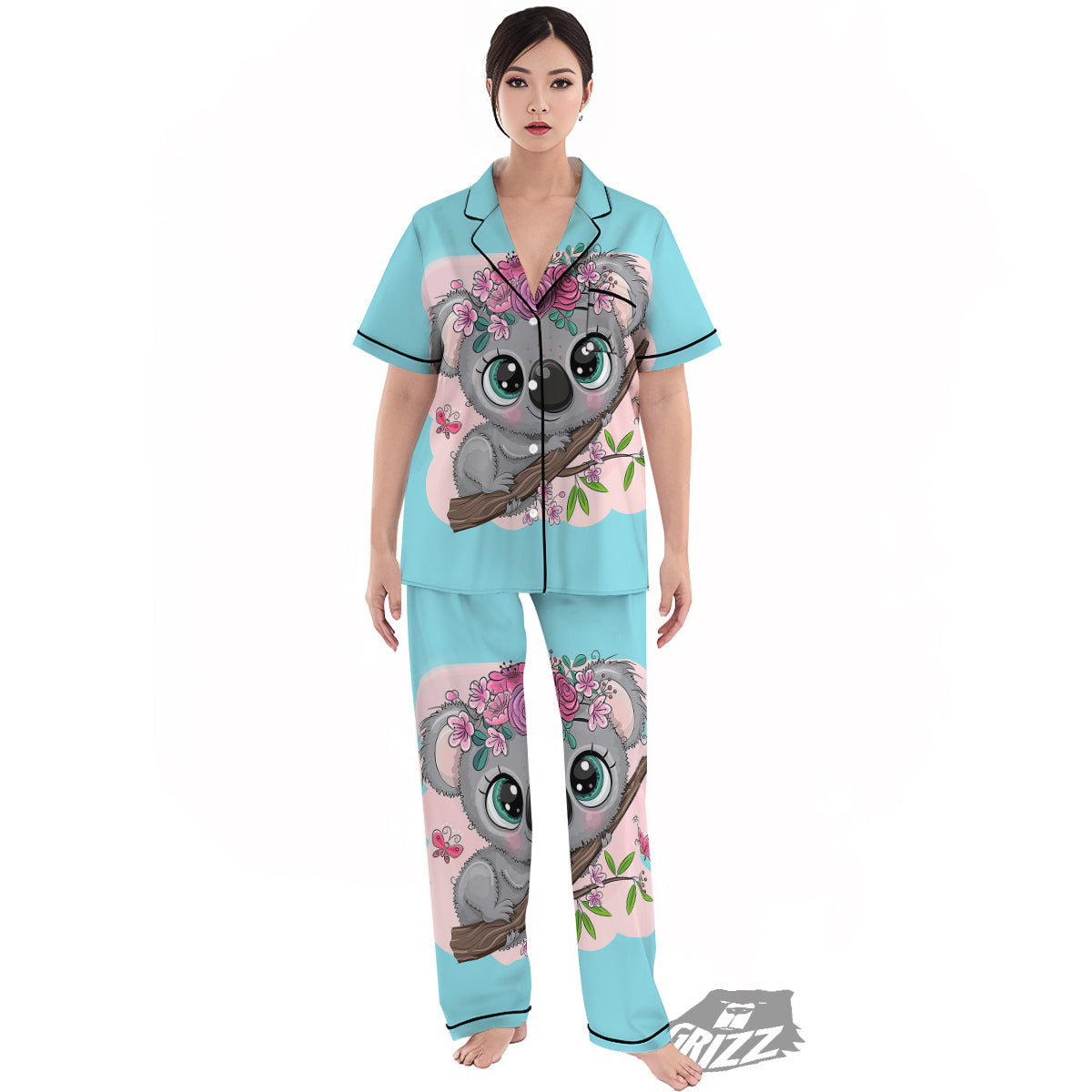 Koala Cute Print Women's Pajamas Set-grizzshop