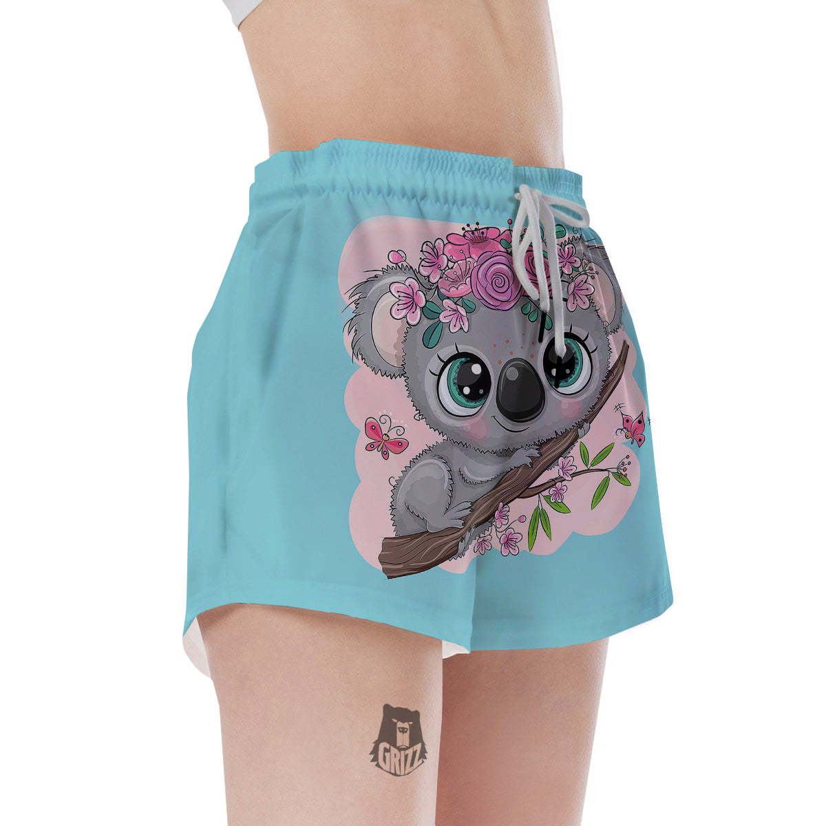 Koala Cute Print Women's Shorts-grizzshop