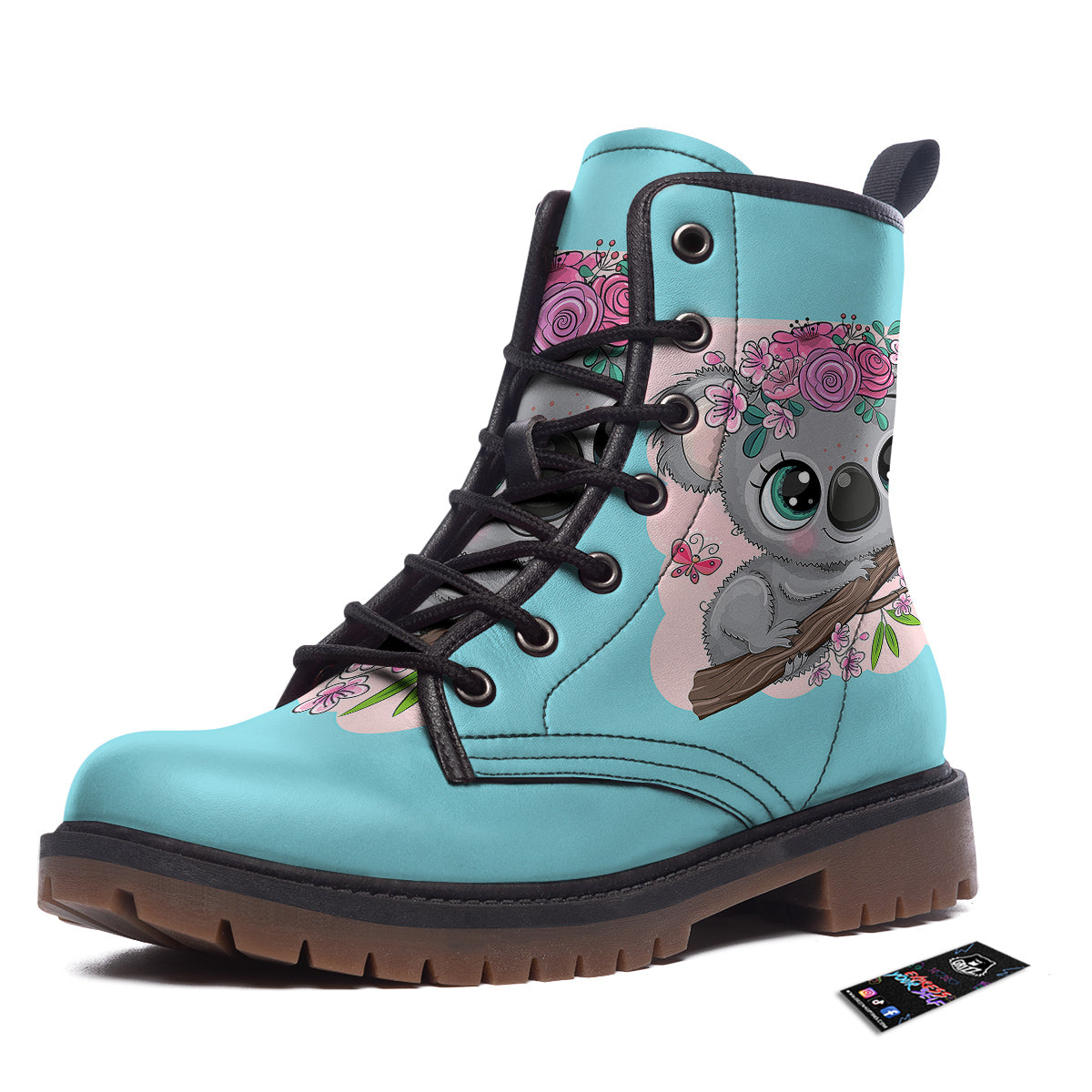 Koala Cute Print Work Boots-grizzshop