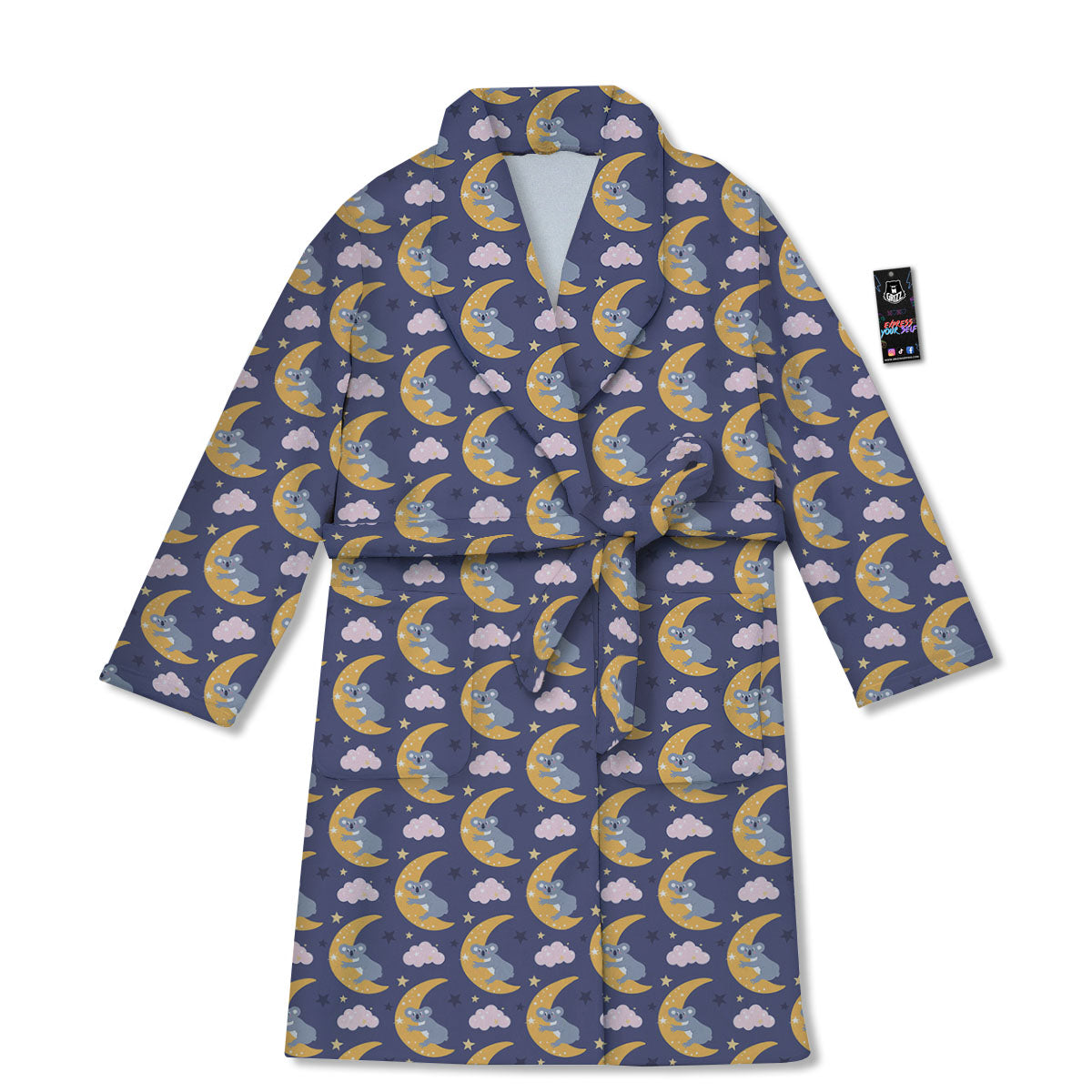 Koala Good Night Print Pattern Bathrobe-grizzshop