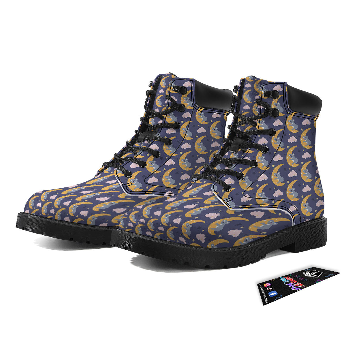 Koala Good Night Print Pattern Boots-grizzshop