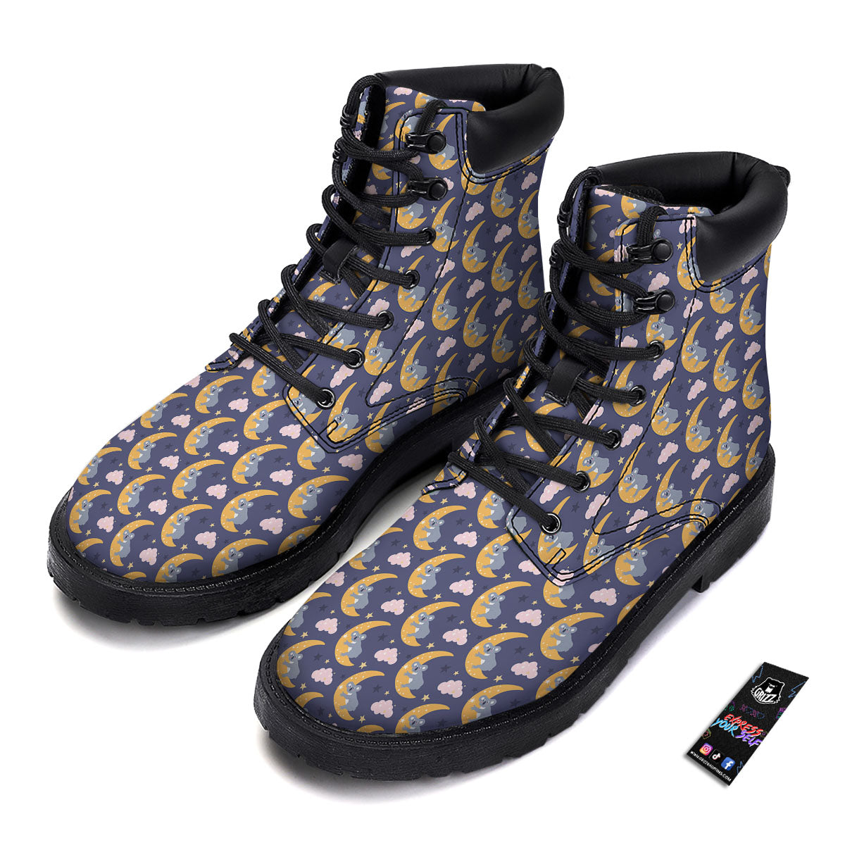 Koala Good Night Print Pattern Boots-grizzshop