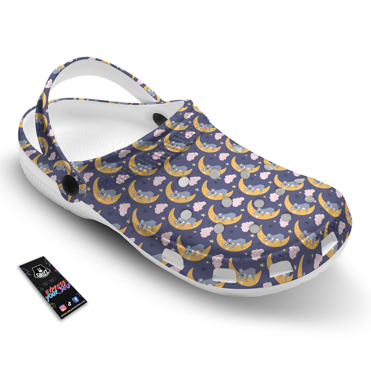Koala Good Night Print Pattern Clog-grizzshop