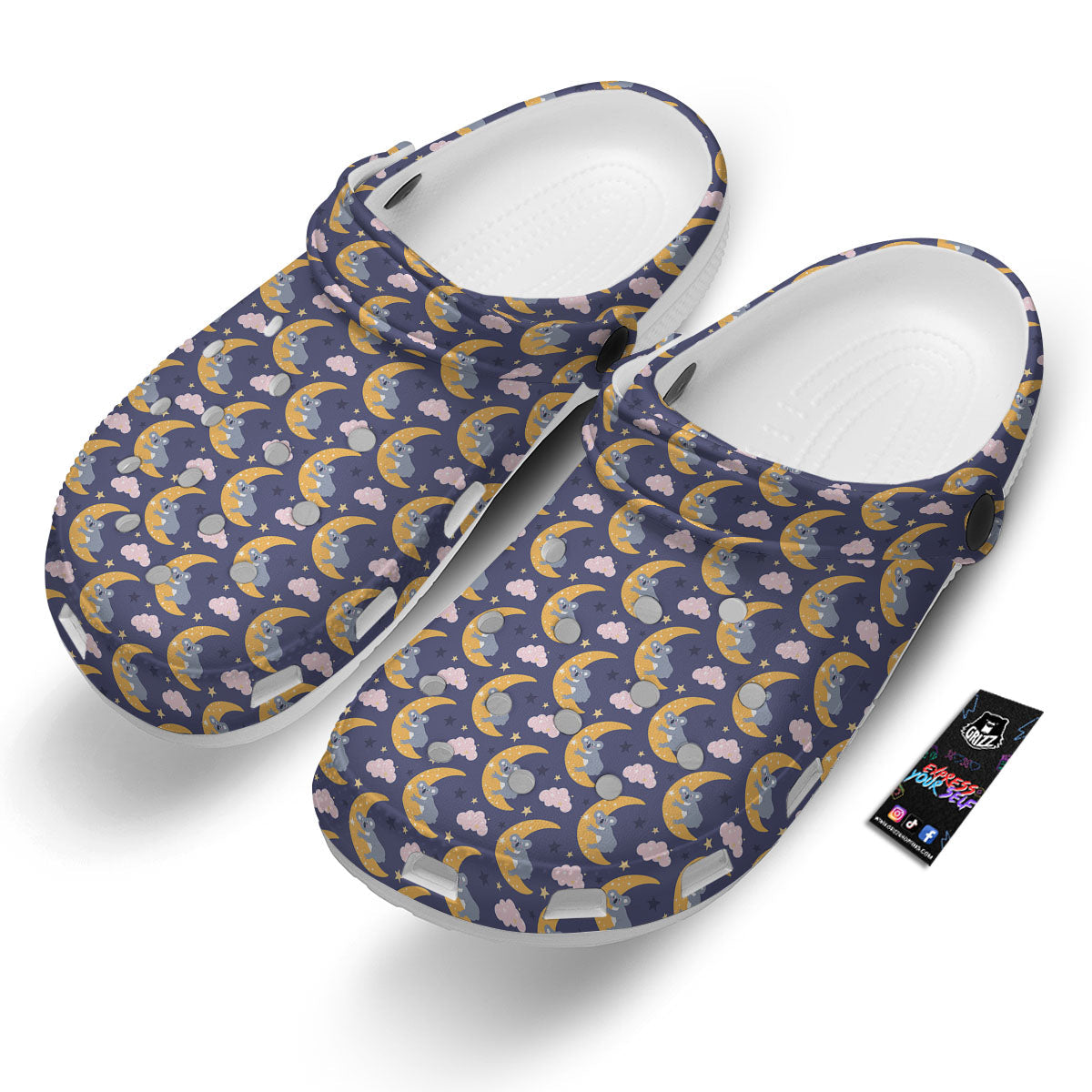 Koala Good Night Print Pattern Clog-grizzshop