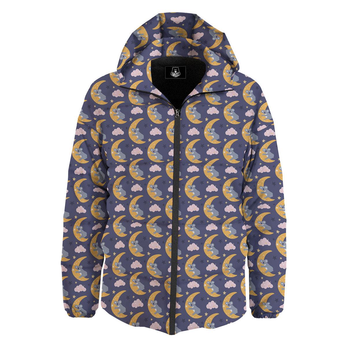 Koala Good Night Print Pattern Down Jacket-grizzshop