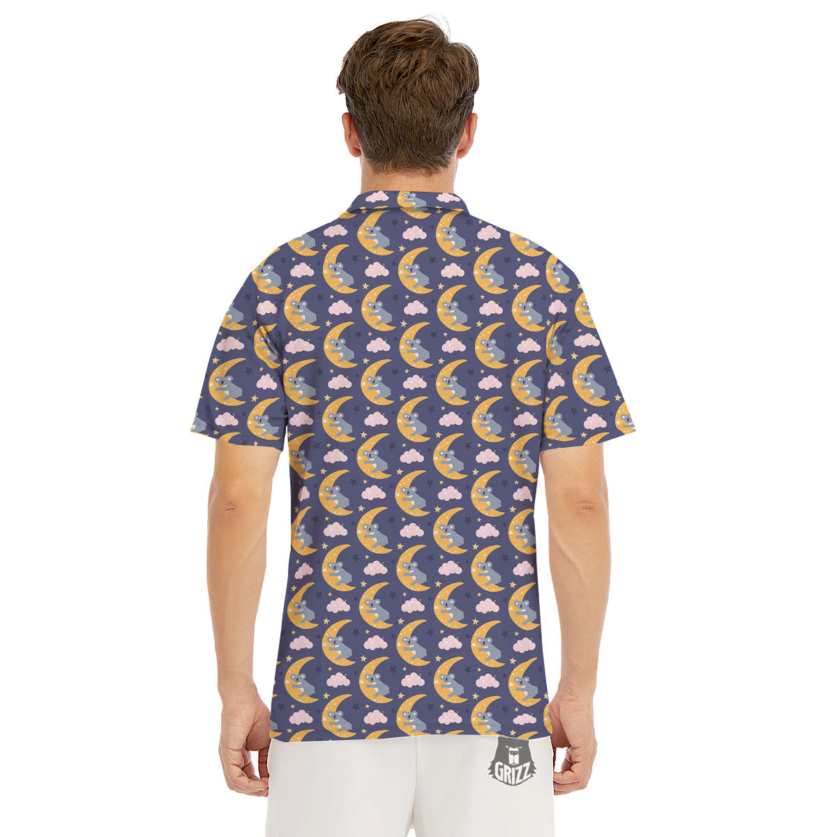 Koala Good Night Print Pattern Men's Golf Shirts-grizzshop