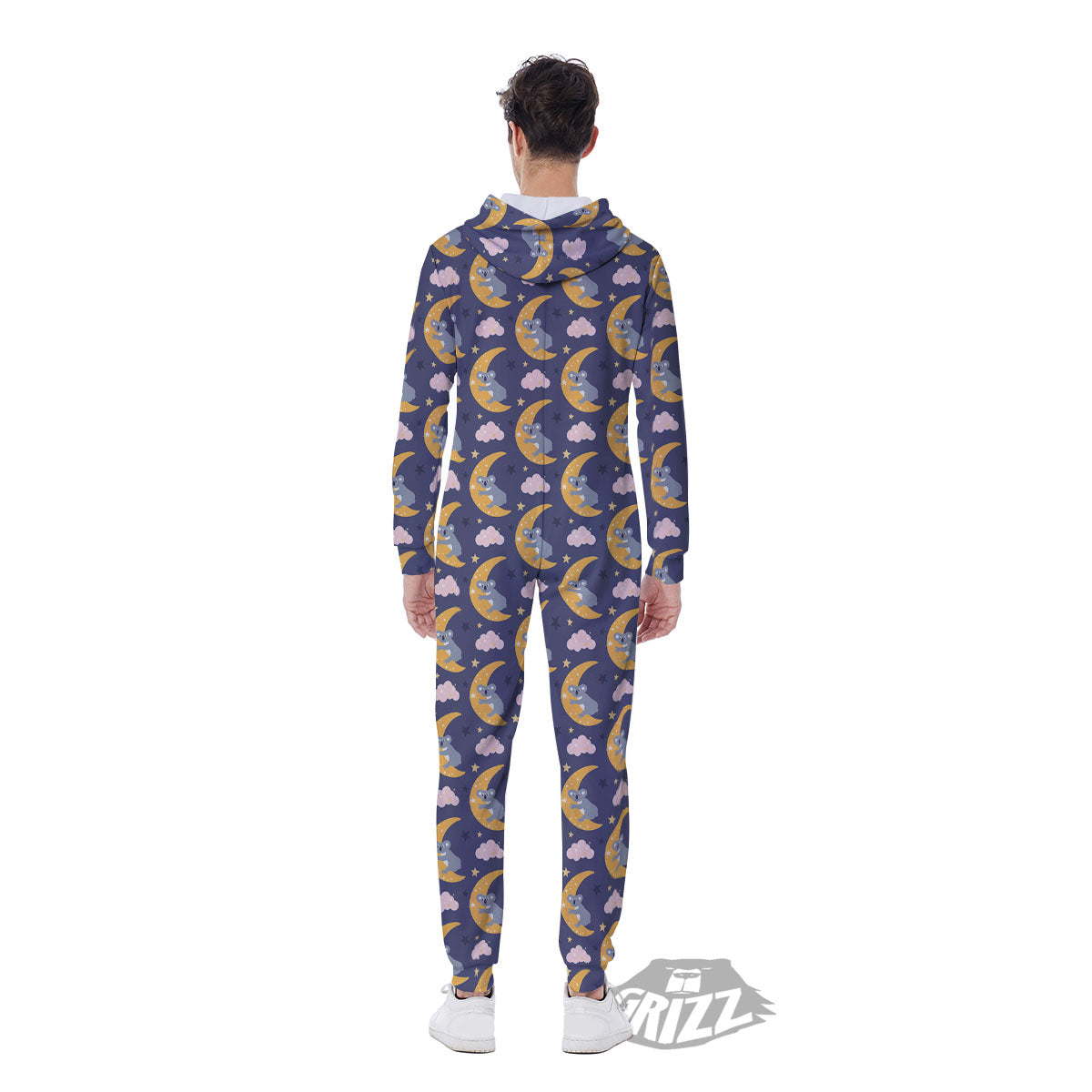 Koala Good Night Print Pattern Men's Jumpsuit-grizzshop