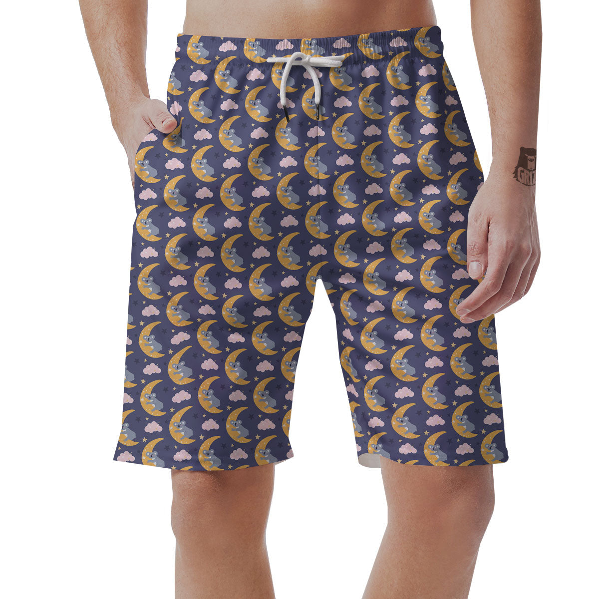 Koala Good Night Print Pattern Men's Shorts-grizzshop