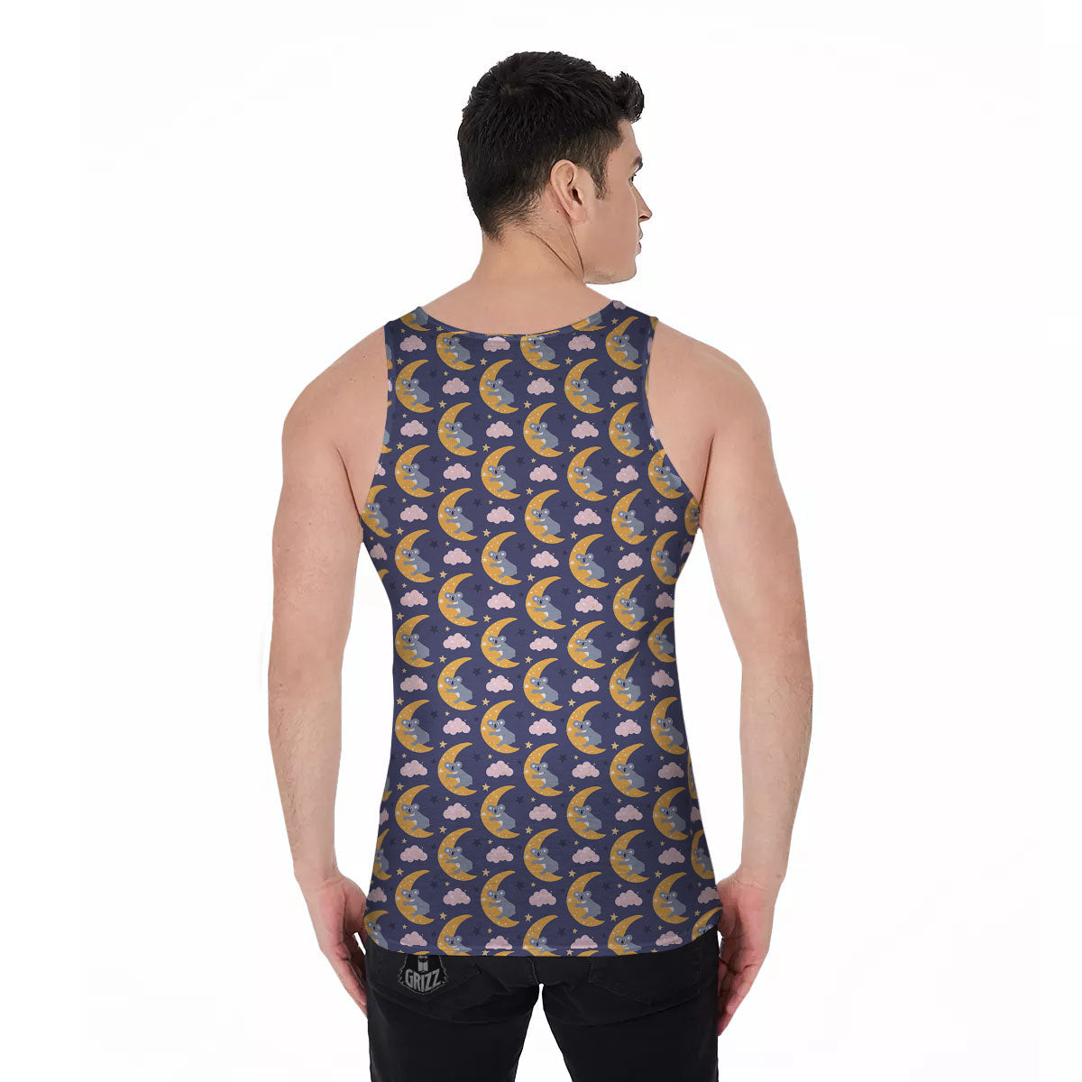 Koala Good Night Print Pattern Men's Tank Top-grizzshop