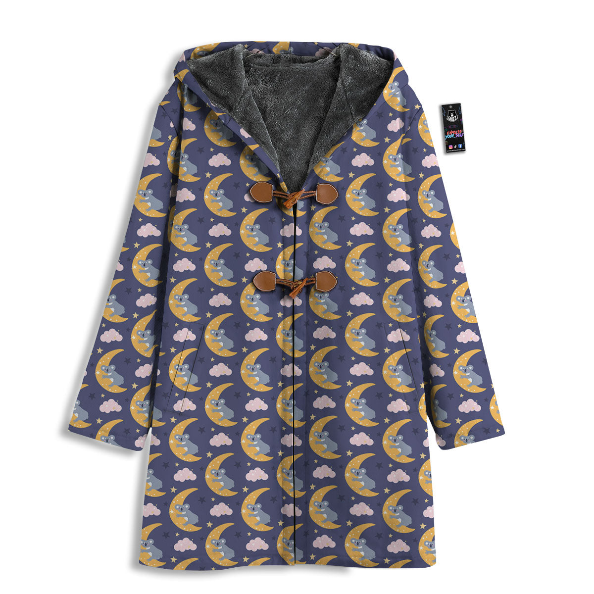 Koala Good Night Print Pattern Men's Windbreaker Jacket-grizzshop