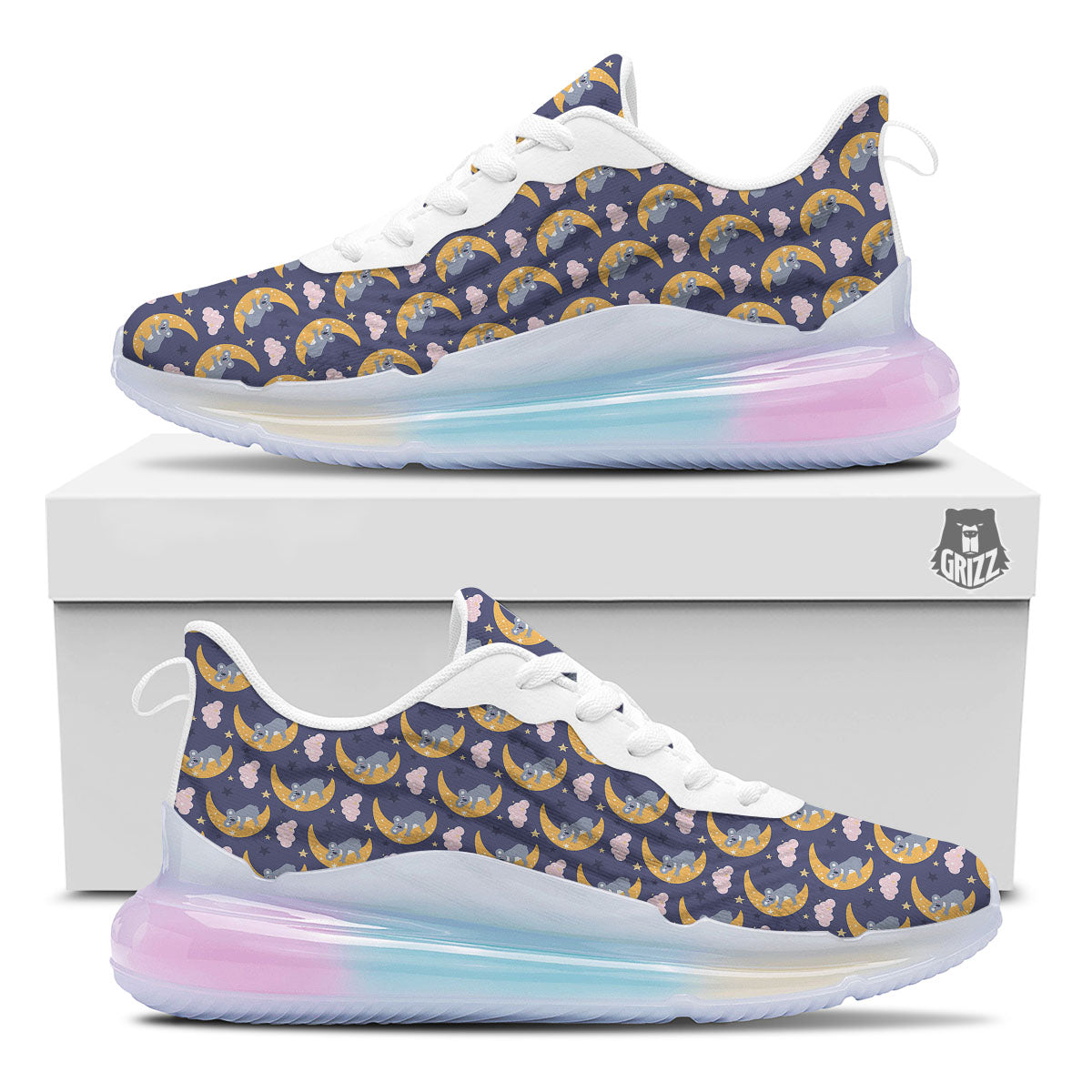 Koala Good Night Print Pattern Running Sneakers-grizzshop