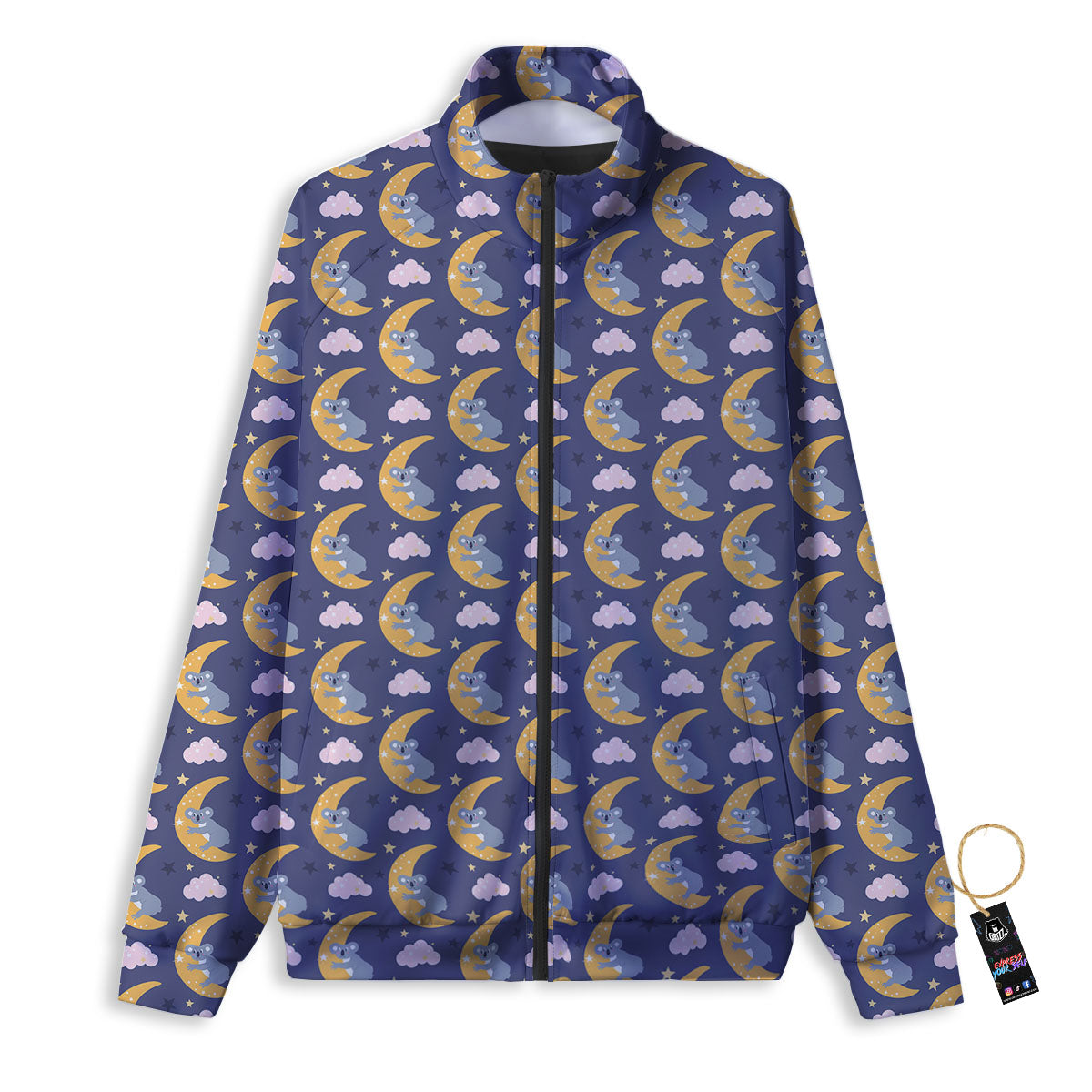 Koala Good Night Print Pattern Track Jacket-grizzshop