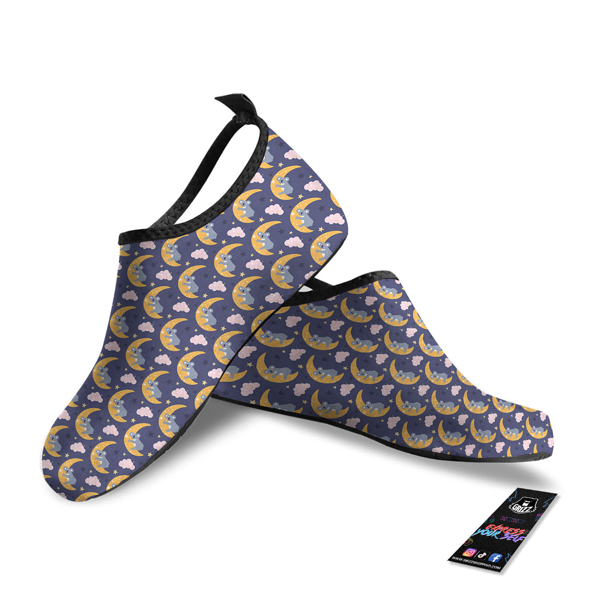 Koala Good Night Print Pattern Water Shoes-grizzshop