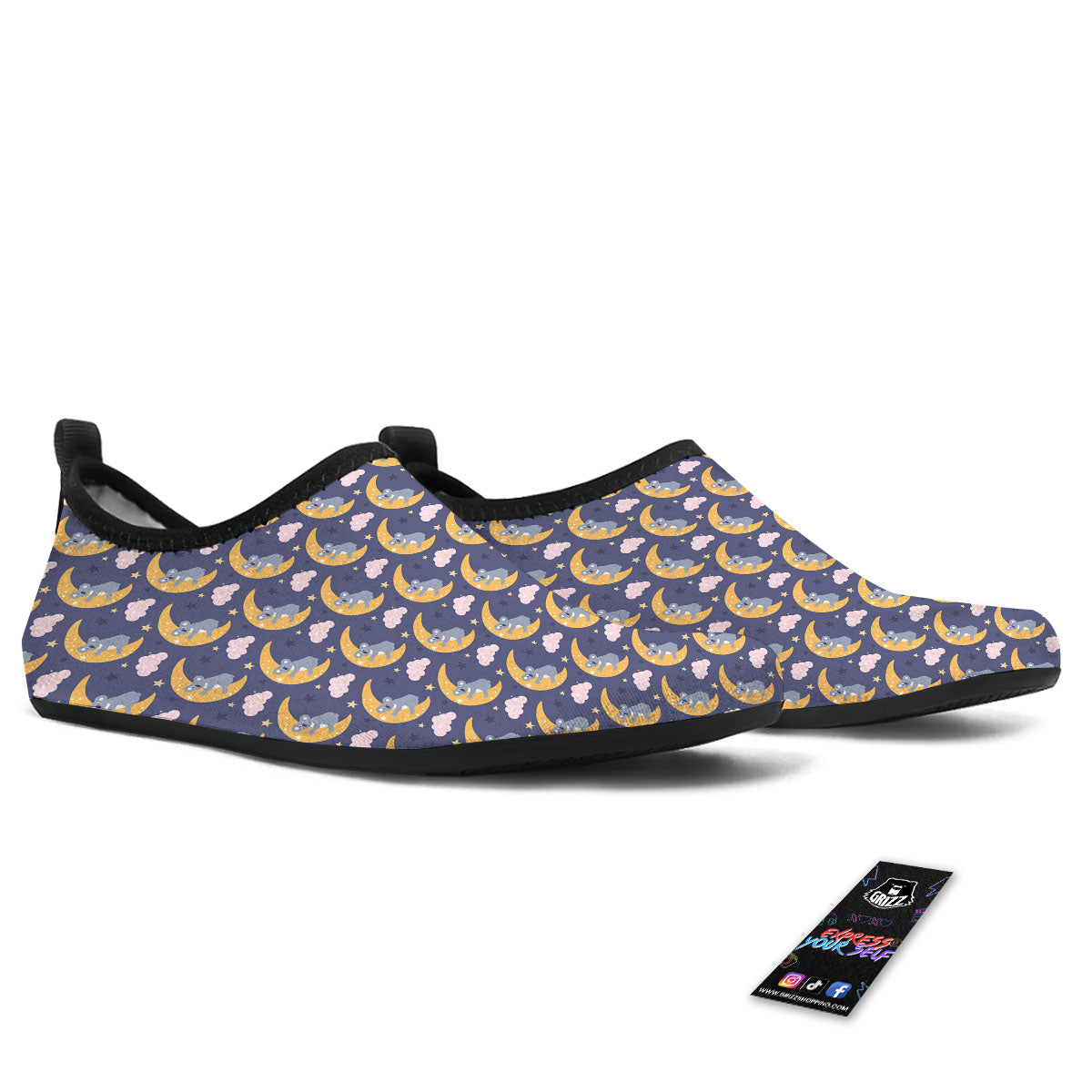 Koala Good Night Print Pattern Water Shoes-grizzshop