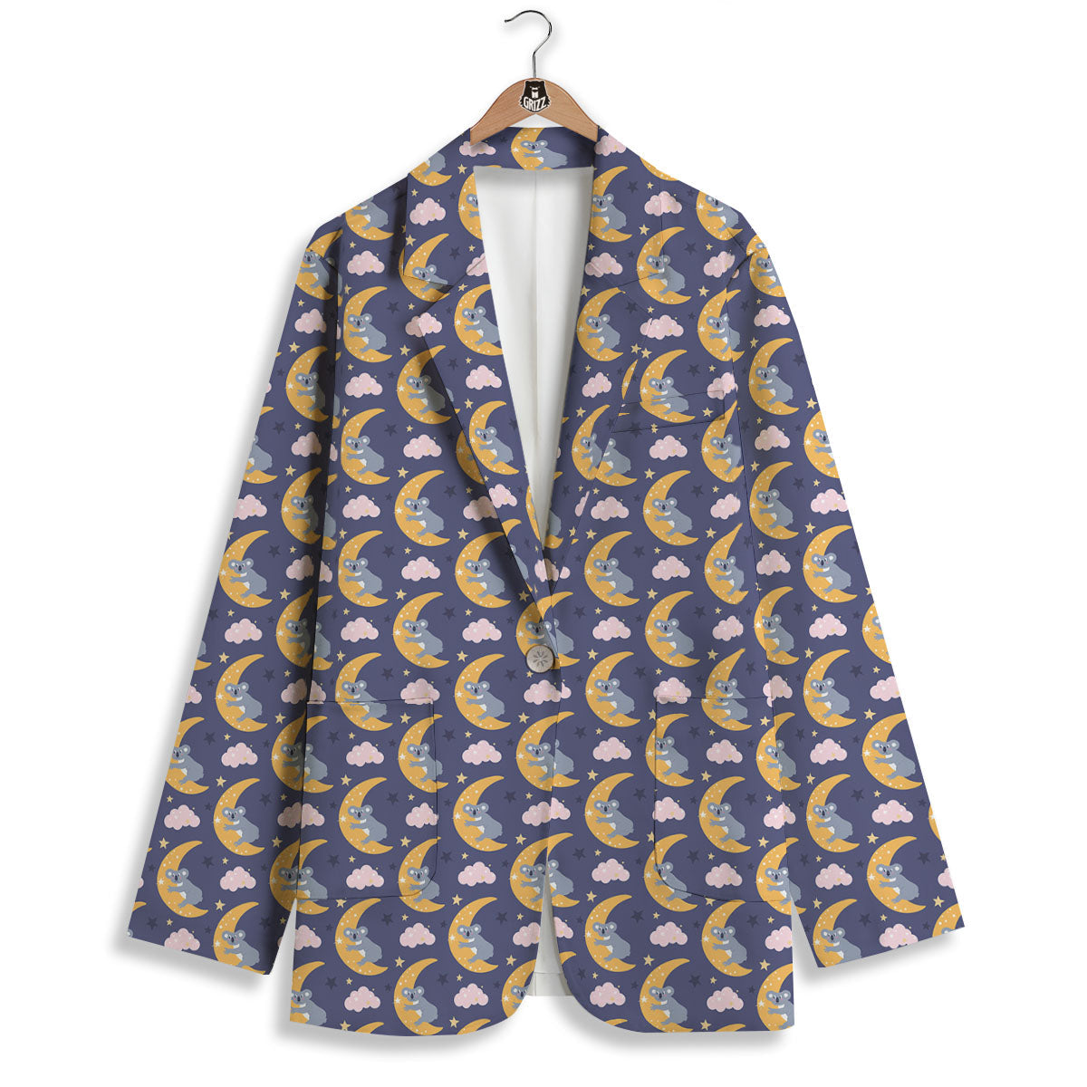 Koala Good Night Print Pattern Women's Blazer-grizzshop