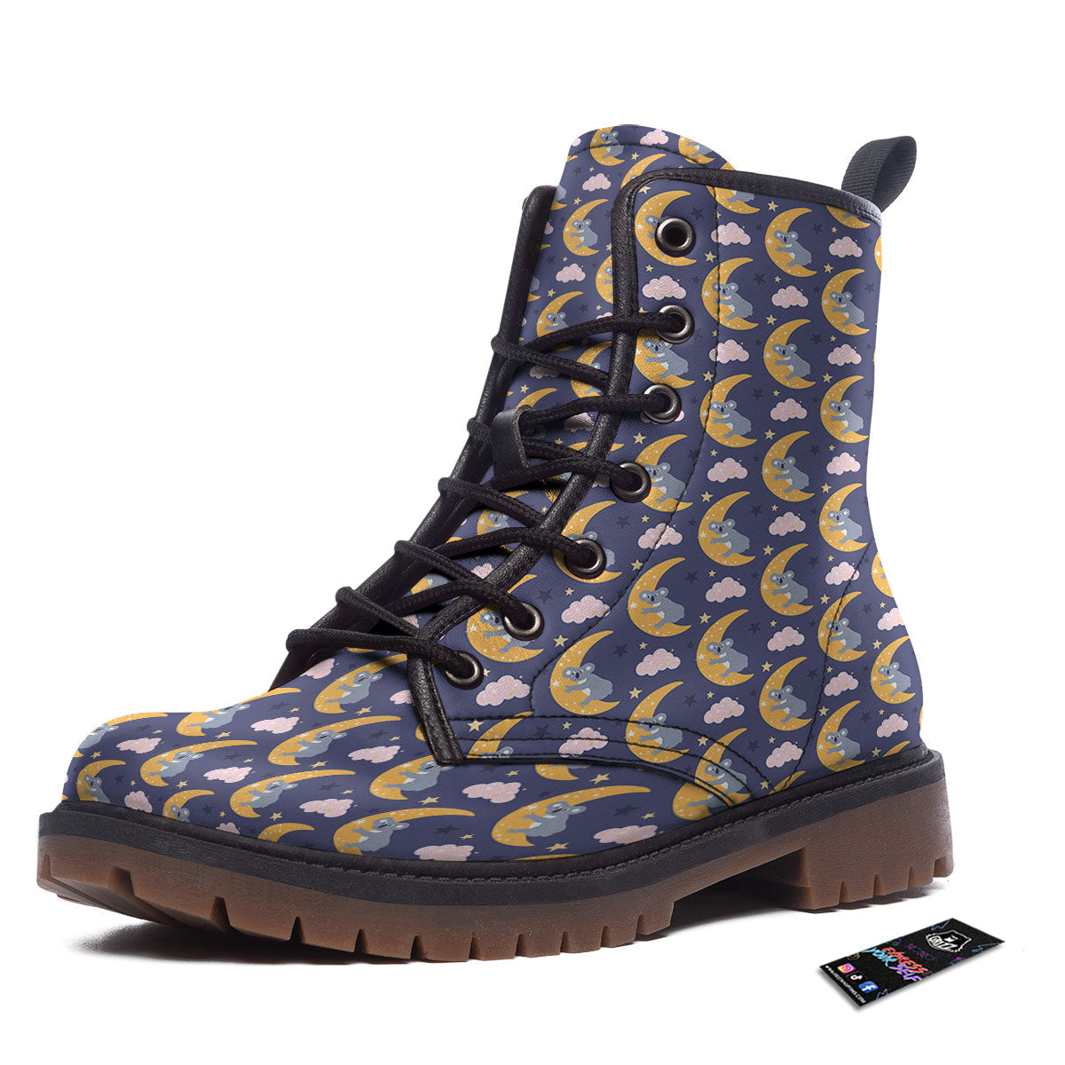 Koala Good Night Print Pattern Work Boots-grizzshop