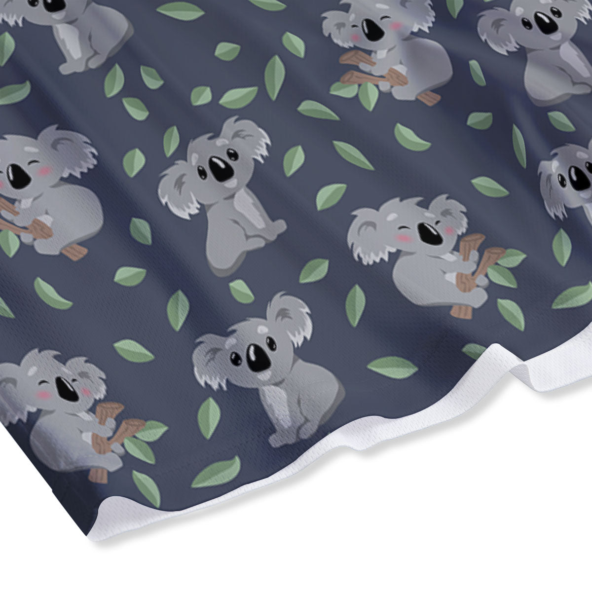 Koala Grey Print Pattern Mesh Shorts