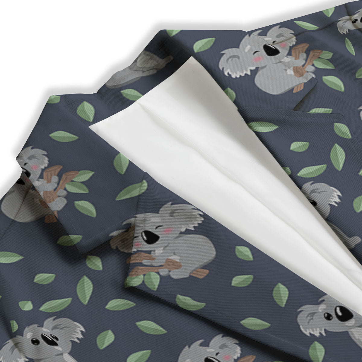 Koala Grey Print Pattern Women's Blazer-grizzshop