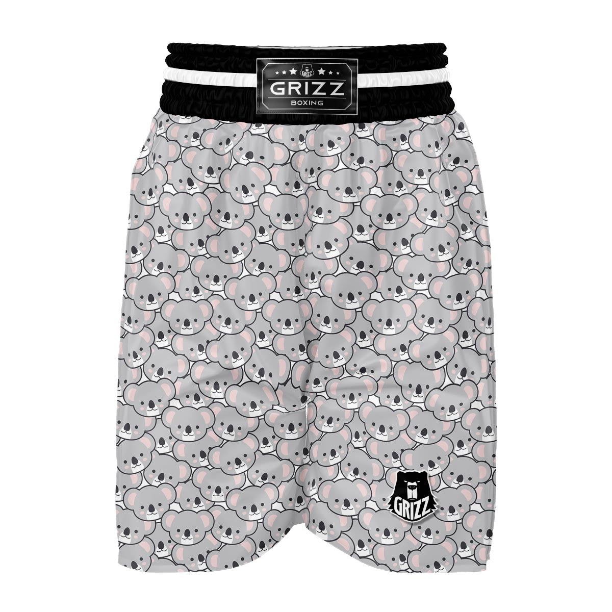 Koala Pattern Print Boxing Shorts-grizzshop
