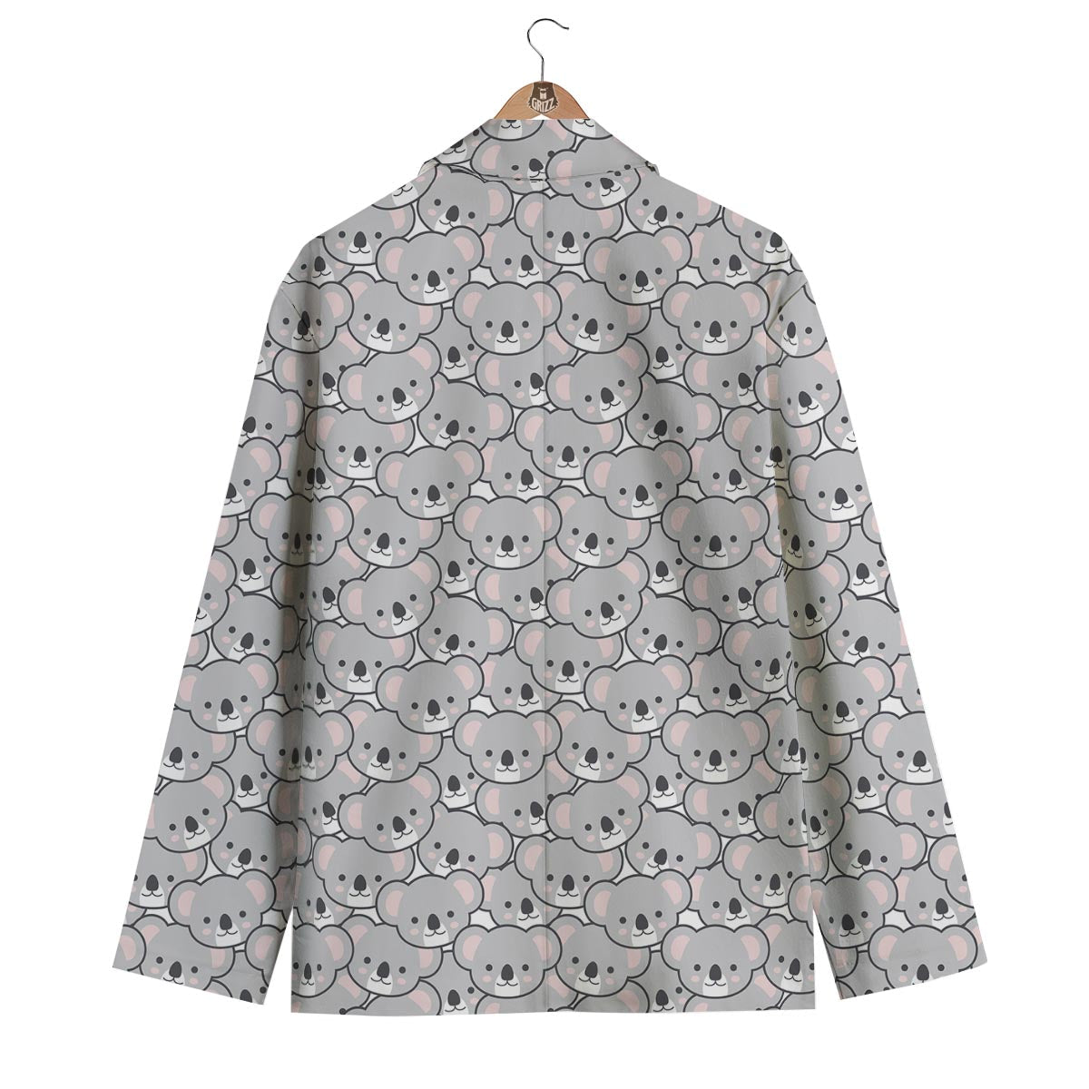Koala Pattern Print Men's Blazer-grizzshop